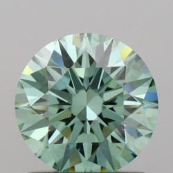 Diament laboratoryjny o barwie fantazyjnej szlif okrągły, 1.07ct, VVS2, Fancy Vivid Green, IGI LG719571374